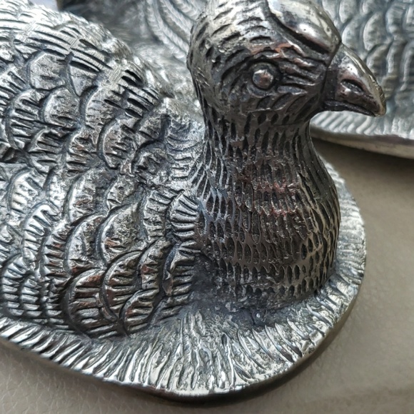 Vintage Turkey metal Butter Molds lids price for pair - Picture 2 of 4
